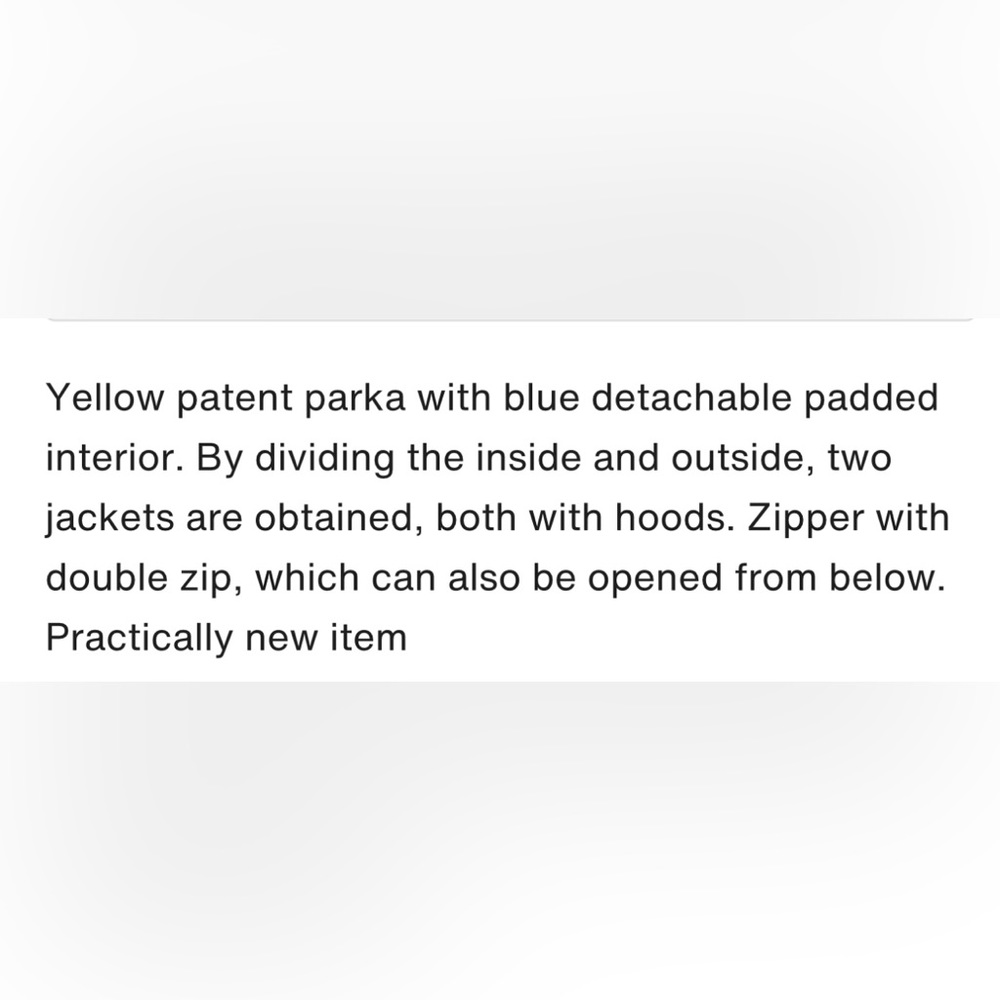 Invicta Yellow Patent Rain Jacket/Coat Size 42FR US 6 - Picture 5 of 8